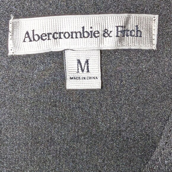 Abercrombie & Fitch | Little Black Dress Scuba Mini Dress Sleeveless | Medium - Picture 3 of 9